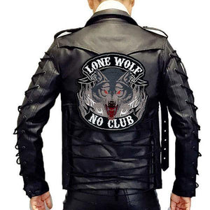 Lone Wolf No Club Patch | Wolf-Horde-punk style-