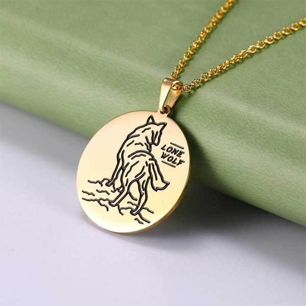 Lone on sale wolf pendant