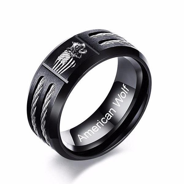 Lone Wolf Ring | Wolf-Horde-54 mm-