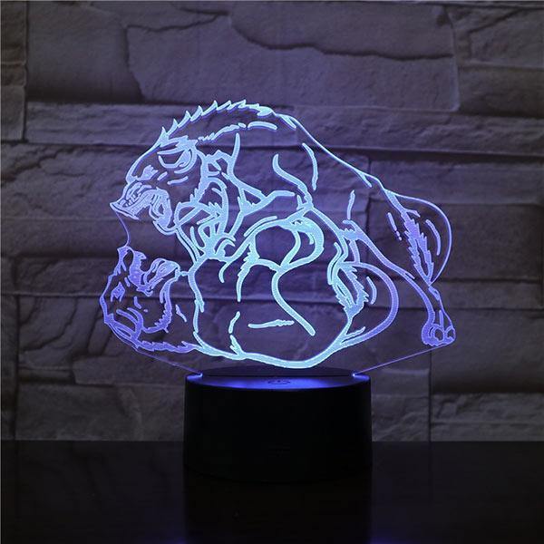 Majestic wolf sale lamp