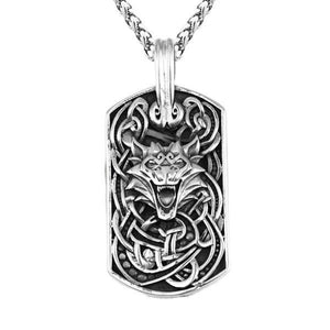 Mens Wolf Pendant | Wolf-Horde-silver-