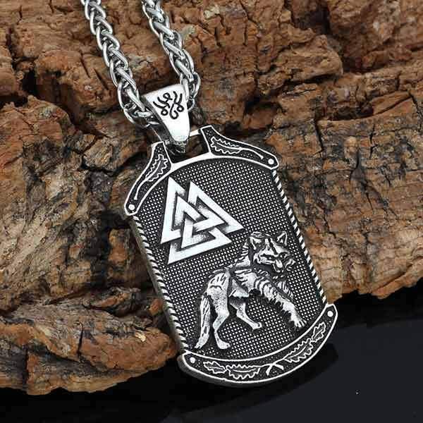 Mens Wolf Pendant | Wolf-Horde-silver-