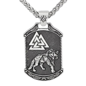 Mens Wolf Pendant | Wolf-Horde-silver-