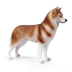 Miniature Husky Figurine | Wolf-Horde-Brown-