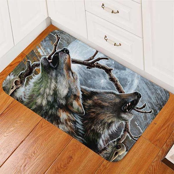 Montana Grey Wolf Rug | Wolf-Horde-40x60cm-