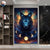 Moon and Wolf Painting | Wolf-Horde-20X40cmX3-