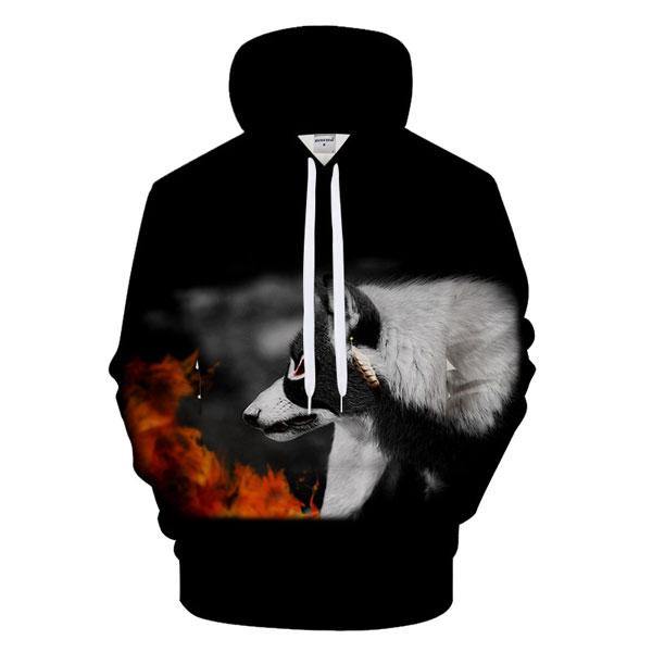 Native American Wolf Hoodie | Wolf-Horde S