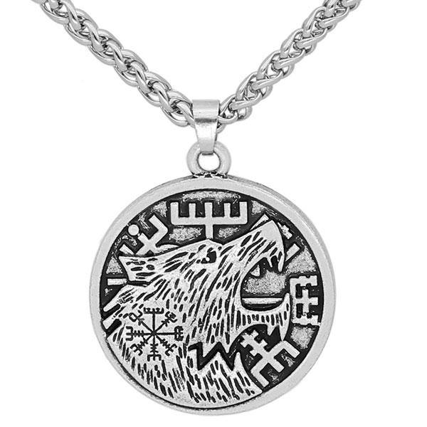 Nordic Viking Wolf Pendant | Wolf-Horde-Silver-