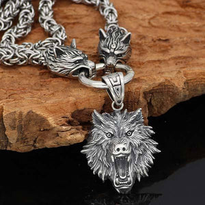 Norse Wolf Head Pendant | Wolf-Horde-70cm-