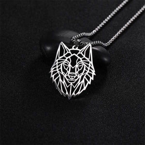 Origami Wolf Necklace | Wolf-Horde-Alpha-