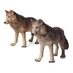 Painted Wolves Figurines | Wolf-Horde-Grey-