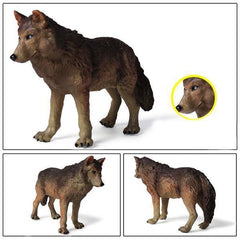 Painted Wolves Figurines | Wolf-Horde-Grey-