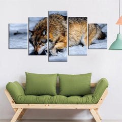 Painting Picture Of Wolf | Wolf-Horde-Small-