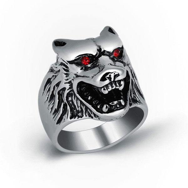 Punk Rock Ring Wolf | Wolf-Horde-57mm-