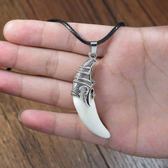 Real Wolf Tooth Pendant | Wolf-Horde-White-