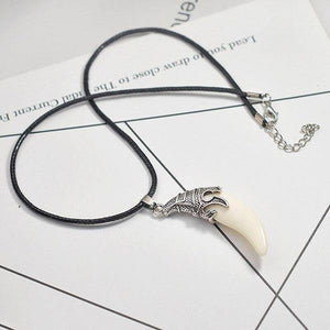 Real Wolf Tooth Pendant | Wolf-Horde-White-