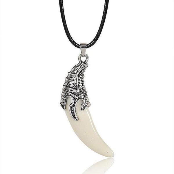 Real Wolf Tooth Pendant | Wolf-Horde-White-