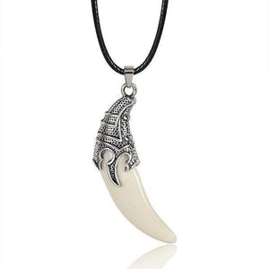 Real Wolf Tooth Pendant | Wolf-Horde-White-