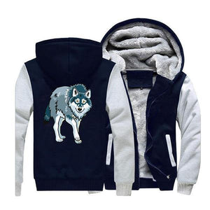 Red Wolf Jacket | Wolf-Horde Gray Dark Blue