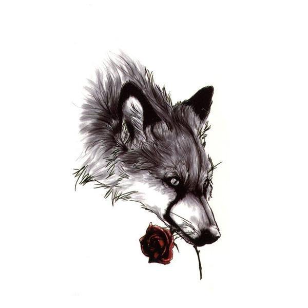 Rose Wolf Tattoo | Wolf-Horde-