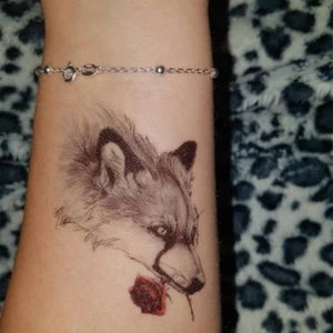 Rose Wolf Tattoo | Wolf-Horde-