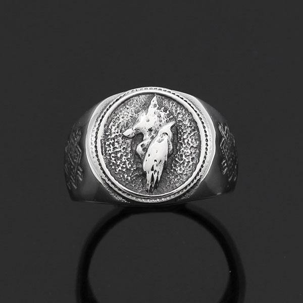 Signet Ring Lone Wolf | Wolf-Horde-60 mm-