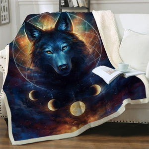 Soft Wolf Blanket | Wolf-Horde-75cmx100cm-
