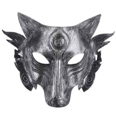 SPIRIT WOLF MASK silver