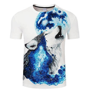 T Shirt Wolf Howling at Moon | Wolf-Horde S