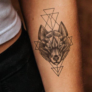 Tattoo Geometric Wolf | Wolf-Horde-