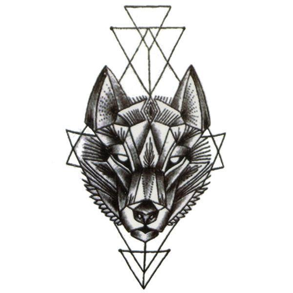 Tattoo Geometric Wolf | Wolf-Horde-