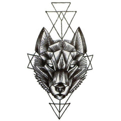 Tattoo Geometric Wolf | Wolf-Horde-