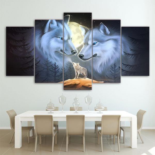 The Abstract Wolf Painting | Wolf-Horde-Small-