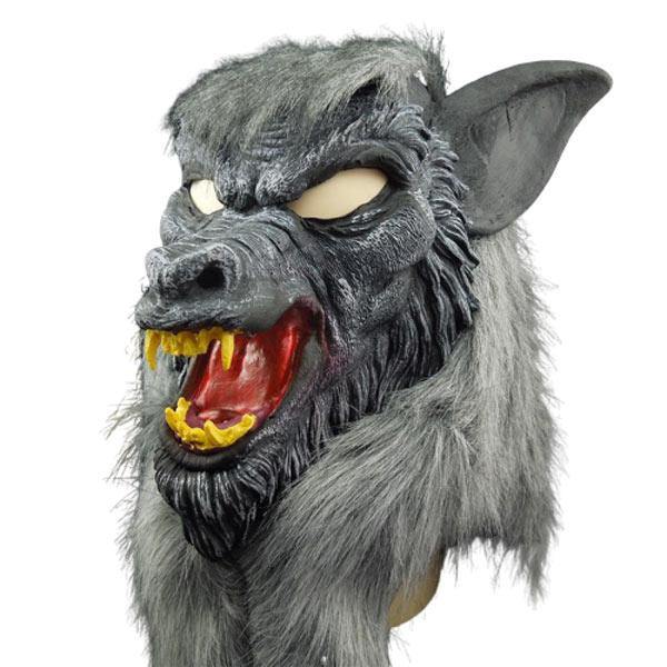 Thriller Werewolf Mask: symbol of horror | Wolf-Horde-Grey-