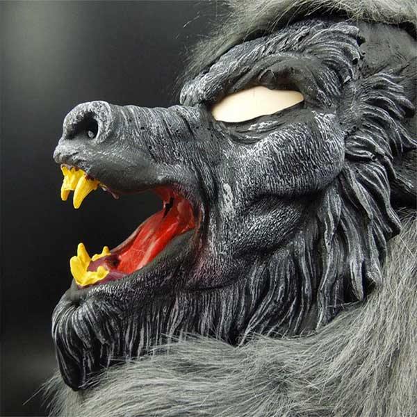 Thriller Werewolf Mask: symbol of horror | Wolf-Horde-Grey-