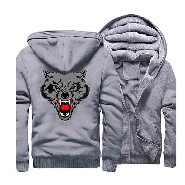 Wolf fleece cheap coat