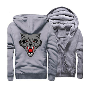 Timber Wolf Fleece Jacket | Wolf-Horde Grey