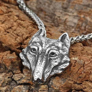 Tribal Wolf Head Pendant | Wolf-Horde-60cm-