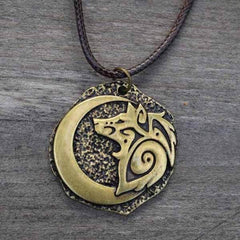 Tribal wolf pendant | Wolf-Horde-Bronze-