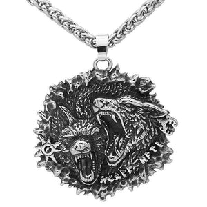 Two Wolves Necklace | Wolf-Horde-Silver-