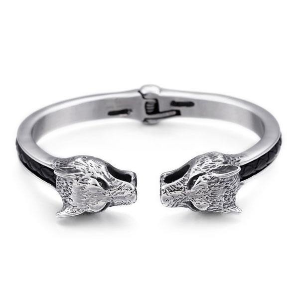 Viking Bracelet Wolf Head | Wolf-Horde-67MM-