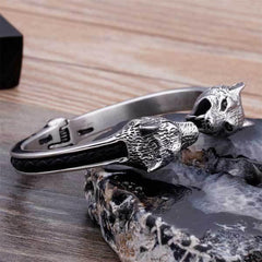 Viking Bracelet Wolf Head | Wolf-Horde-67MM-