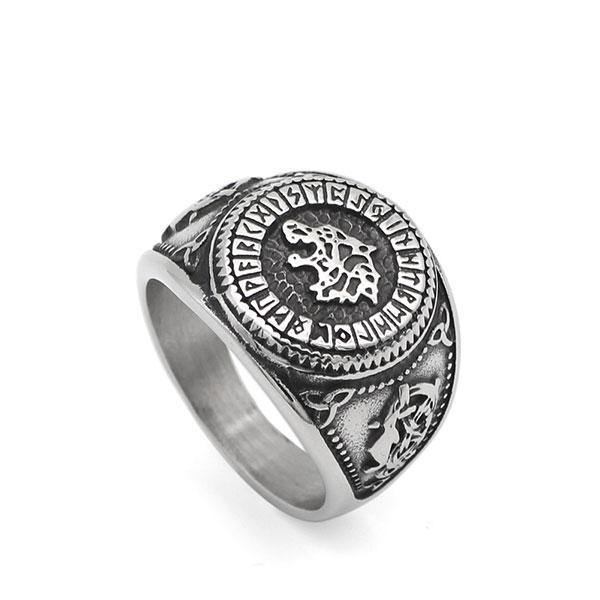 Viking Wolf Symbol Ring | Wolf-Horde-54 mm-