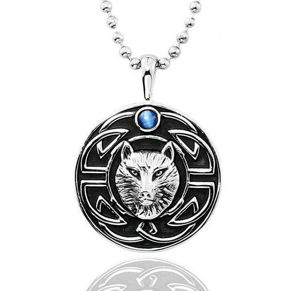 Vintage Wolf Necklace | Wolf-Horde-silver-