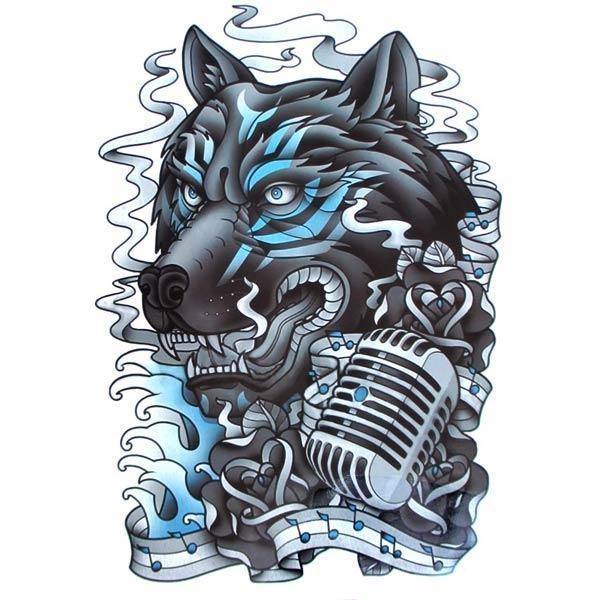 Vintage Wolf Tattoo | Wolf-Horde-