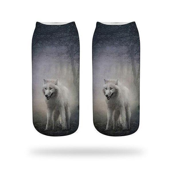 White Socks Wolf | Wolf-Horde-White Wolf-