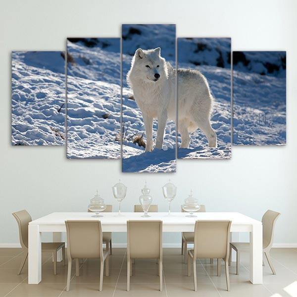 White Wolf painting | Wolf-Horde-Small-