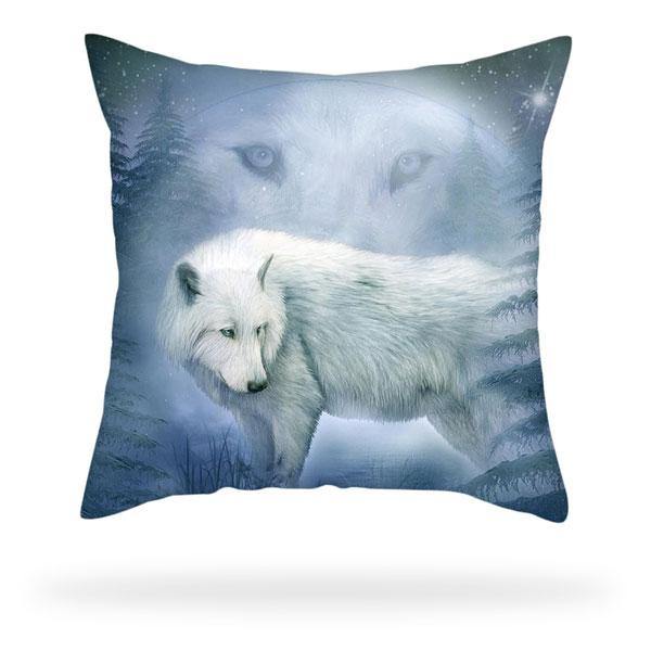 White wolf Pillow Case | Wolf-Horde-45cmX45cm-