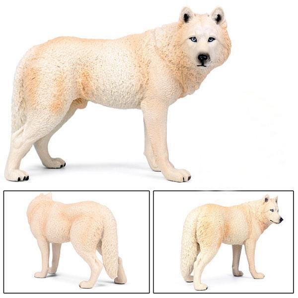 White Wolf Plastic Figurine | Wolf-Horde-White-