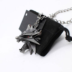 Witcher Wolf Pendant | Wolf-Horde-Black-